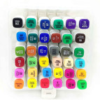 Маркер двустор. SketchMarker Twin для паперу набір 36шт квадратні 1905-36 пласт. бокс