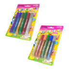 Клей з блискітками набір 10мл*6тюб PASCO GLITTER GLUE F-019