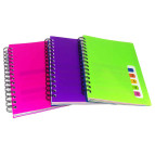 Зошит спіраль А5 120арк пласт обкл 5розд A-Plus A-5113