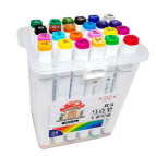 Маркер двустор. SketchMarker Twin для паперу набір 24шт квадратні 1905-24 пласт. бокс