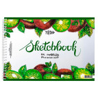 Блокнот для маркерів скетчбук А4 (21*29,7см) 250г/м, 25арк Трек спіраль Ківі 033820