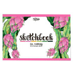 Блокнот для маркерів скетчбук А5 (14,8*21см) 250г/м, 25арк Трек Питайя 033821