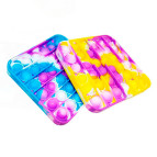 Іграшка Pop it ПопИт антістрес 12*12см Квадрат Мрамор Різнокольоровий 221204