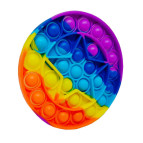 Іграшка Pop it ПопИт АКЦІЯ антістрес 12*12см Коло з зіркою Веселка 121209