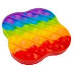Іграшка Pop it ПопИт АКЦІЯ антістрес 12*12см Квадрат з хвилястими краями Веселка 121604