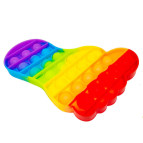 Іграшка Pop it ПопИт АКЦІЯ антістрес 12*12см Стопа Веселка 121514