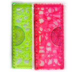 Лінійка-шаблон 2шт. Josef Otten 20см асорті 1626