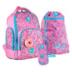 Набір рюкзак+пенал+сумка д/взуття Kite мод 706 Donuts SET_K21-706M-2