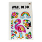 Наліпки дитячі Wall Deco фольга 26*16см OK-006 Фламінго