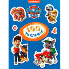Наліпки дитячі ПЕРО PAW Patrol 100шт синя 713129
