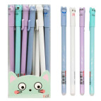 Гелева ручка Пиши-стирай Sultani 2261 Кішка 0,38мм пише синім