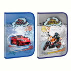 Папка А4 Kidis пластик на блискавці 7160 Crazy Race