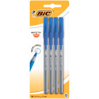 Кулькова ручка BIC Round Stick Exact 4шт блістер bc932857