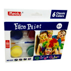 Аквагрим для обличчя фарби Meidu 6кол + пензель MD-900-6