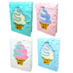 Блокнот Пухнастий Морозиво А5 80арк Josef Otten МЕХ асорті №0382