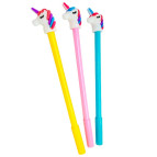 Гелева ручка з насадкою Єдиноріг Josef Otten асорті, пише синім №9597