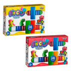 Пластилін 120гр. DankoToys воздушний набір 16кол. по 7гр. Air Clay ARCL-04-**