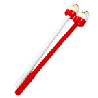 Гелева ручка з насадкою Новорічний Санта великий, пише синім №922