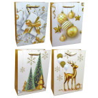 Пакет подарунковий паперовий HP 26*32*10см Новорічний HP-1248M New Year