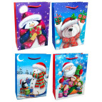 Пакет подарунковий паперовий HP 30*40*12см Новорічний HP-8645L New Year