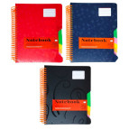 Зошит спіраль В5 200арк пласт обкл 5розд Camis S08-84