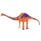 Модель 3D дерев'янна сборна WoodCraft HG-G022 Динозавр-4 50*9*15см