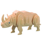 Модель 3D дерев'янна сборна WoodCraft G-M018 Носоріг 17,5*6*7,5см