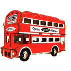 Модель 3D дерев'янна сборна WoodCraft XB-G030H Автобус-1 19,2*6,7*10,9см