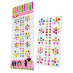 Наліпки дитячі СТРАЗИ 100*160мм візерунки асорті 8198