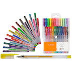 Гелеві ручки TUKZAR набір 24шт з блискітками Tz-144-24