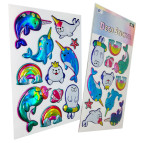 Наліпки дитячі ООПТ 28,5*15,3см Deco Єдинороги WX-DH-11061