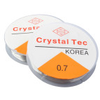 Гумка для біжутерії ! ПОШТУЧНО 1/10 ! Korea Crystal Tec волосінь 0,7мм 10ярдів, прозора 1952