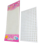 Наліпки дитячі СТРАЗИ 100*160мм d:6мм перлини асорті 8197