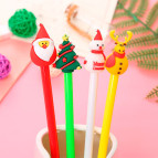 Гелева ручка з насадкою Новорічний Мікс, пише синім C0116