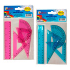 Лінійки-набір 3пр Барвінок линейка 15см+угольник+транспортир 9-601-**