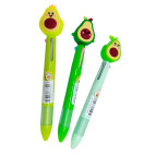 Кулькова ручка з насадкою 3-х кольорова ООПТ Авокадо HLL-013-1