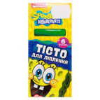 Тісто для ліплення РОСМЕН/Перо 6кол Sponge Bob 713846