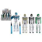 Гелева ручка ЛИДЕР дитяча, іграшка Трансформер з 2-а ручками, пише чорним 1158