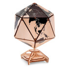 Модель 3D дерев'янна сборна механічна EVA Eco-Wood-Art ICOSAHEDRAL GLOBE (black) 001379