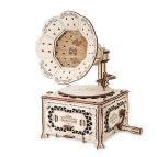 Модель 3D дерев'янна сборна механічна EVA Eco-Wood-Art GRAMOPHONE 000907