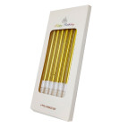 Свічки-набір для торта Лидер 6 свічок по 11см золоті 7376-4-G