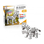 Конструктор Умняшка SenYan Toys м'який Зебра 81 дет. SY1006