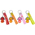Брелок гумовий Каченя Лалафанфан 5см зі стріччкою Love, асорті №218 нов