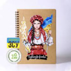 Блокнот спіраль А5 60арк Kirisketch еко крафт-картон 2мм Битва за волю 11125-*