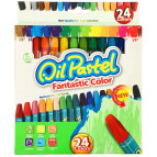 Крейда пастель Лидер Oil Pastel набір 24кол. №1006-24