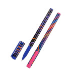 Кулькова ручка Vinson Line A22 пише синім 0,7мм корпус асорті