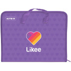 Портфель А4 KITE мод 202 Likee пластик на блискавці LK22-202