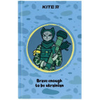 Блокнот А6 80арк. Kite Хоробрий кіт K22-199-6