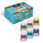 Фарба для тканини Art Kompozit Mambo набір 6кол. по 20мл., металік 520517