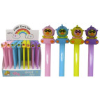 Кулькова ручка з насадкою Каченя Лалафанфан Лидер асорті, пише синім №16802